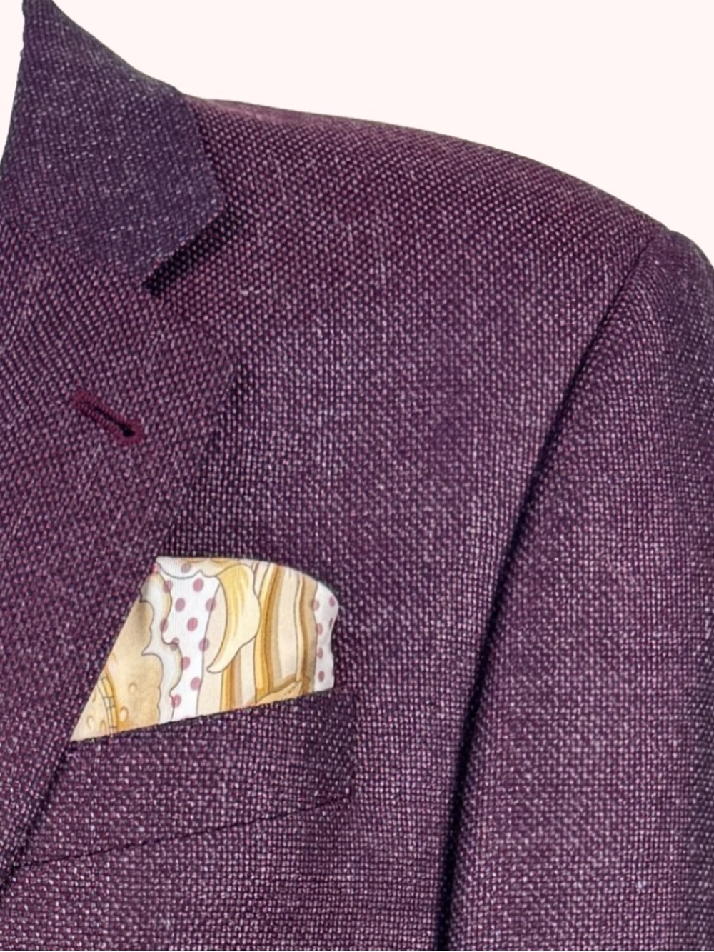 Vintage Ferragamo Silk Cheetah Floral Pocket Square Scarf Made in Italy - Picture 5 of 8